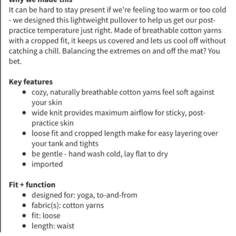 Lululemon Be Present Pullover Sweater - image 5